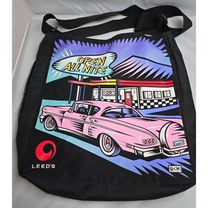 Leeds Open All Nite Retro Style Tote Bag With Shoulder Strap retro inspired 50's